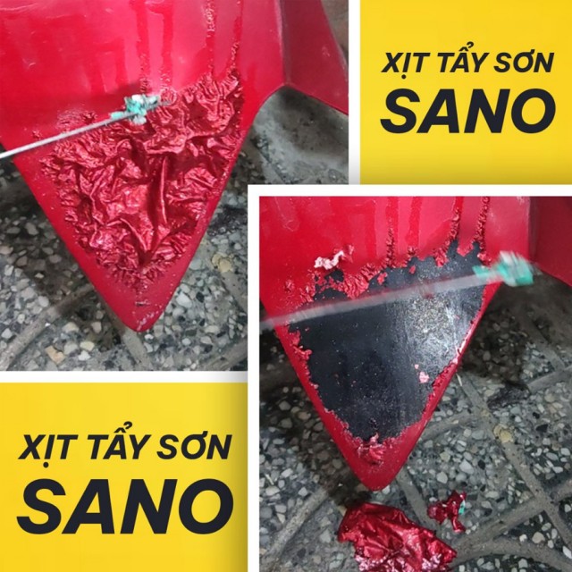 Xịt tẩy sơn SANO cực mạnh chuyên tẩy sơn trên kim loại, nhựa, thủy tinh dung tích 400ml